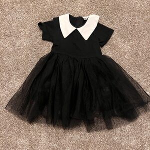 Black Dress with White Collar